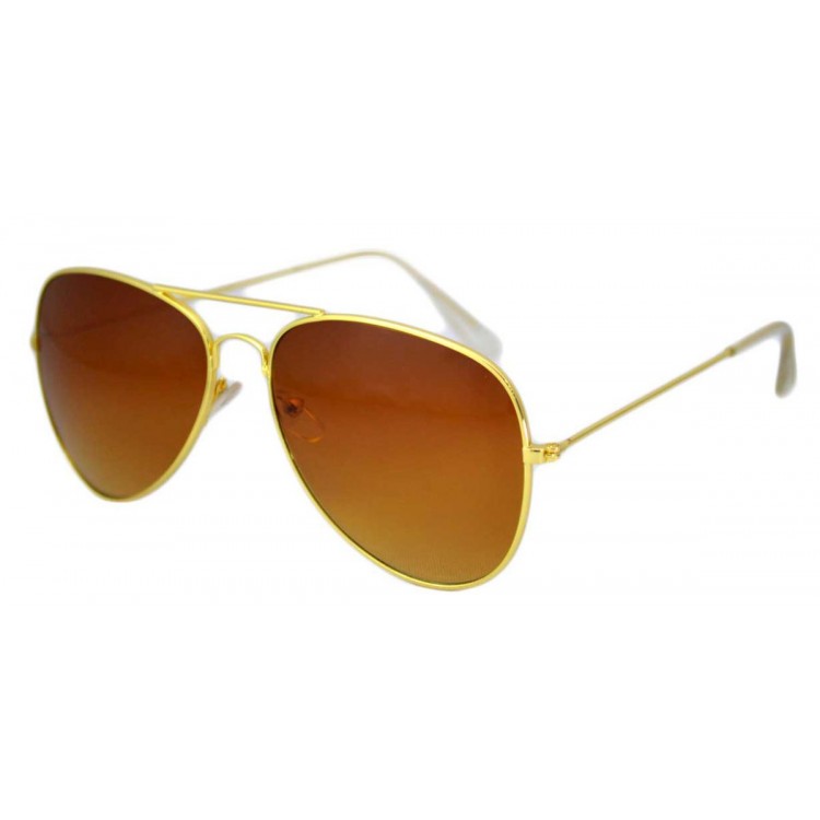 Ochelari de soare Aviator culoare Maro - Gold