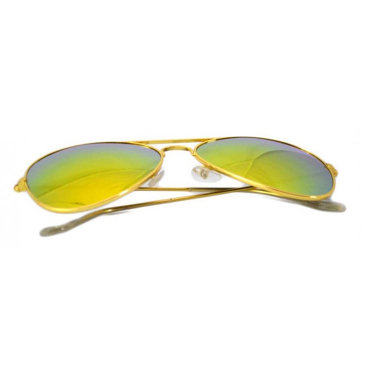 Ochelari de soare Aviator - Orange/Gold