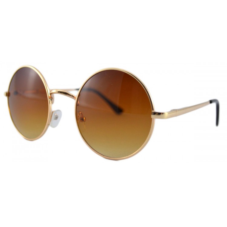 Ochelari de soare Rotunzi Retro John Lennon Maro degrade - Auriu