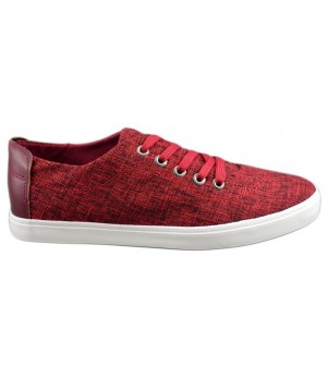 Tenisi Barbatesti Jeans Rosu V
