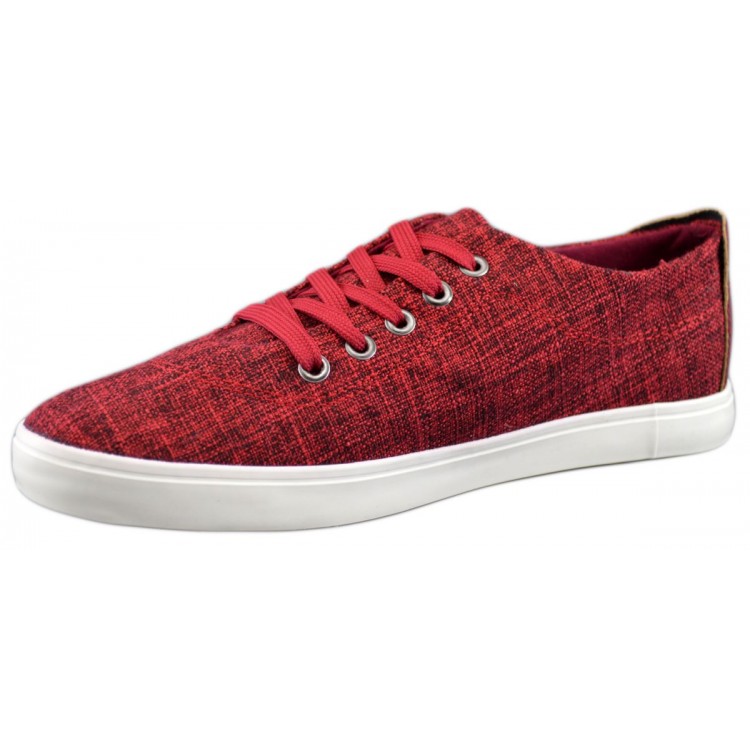 Tenisi Barbatesti Jeans Rosu V