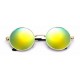 Ochelari de soare Rotunzi Retro John Lennon Verde reflexii cu Auriu Ochelari de soare Rotunzi Retro John Lennon Verde reflexii cu Auriu
