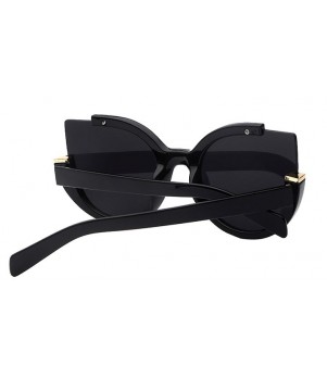 Ochelari de soare Ochi de Pisica Cat eye Rosu Oglinda cu reflexii, Negri
