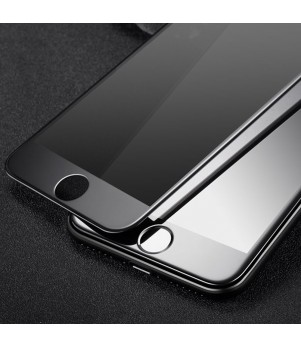 Folie de protectie compatibila cu iPhone 8 Plus cu Sticla Securizata 3D Acoperire 100% 0,2mm Geam Balistic - Neagra
