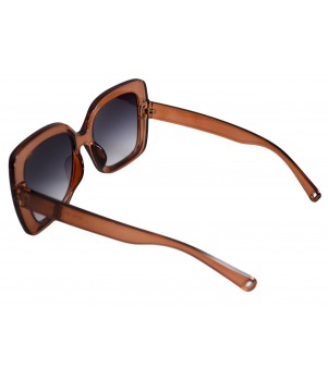 Ochelari de Soare Dama Rectangular Maro Oversized