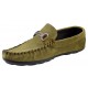 Mocasini Barbatesti Verzi din Piele intoarsa Naturala Slip-on