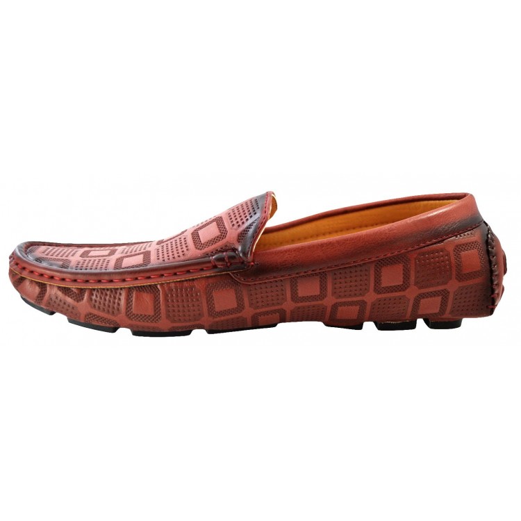 Mocasini Barbatesti, Rosu-Bordo, FreeFresh