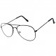 Ochelari de soare cu lentile transparente, protectie UV400 , Aviator, Negru Ochelari de soare cu lentile transparente, protectie UV400 , Aviator, Negru