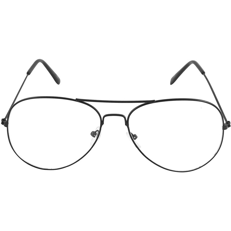 Ochelari de soare cu lentile transparente, protectie UV400 , Aviator, Negru Ochelari de soare cu lentile transparente, protectie UV400 , Aviator, Negru