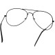 Ochelari de soare cu lentile transparente, protectie UV400 , Aviator, Negru Ochelari de soare cu lentile transparente, protectie UV400 , Aviator, Negru