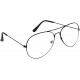 Ochelari de soare cu lentile transparente, protectie UV400 , Aviator, Negru Ochelari de soare cu lentile transparente, protectie UV400 , Aviator, Negru