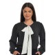 Bluza Dama cu Funda Ampla Neagra cu buline albe Bluza Dama cu Funda Ampla Neagra cu buline albe
