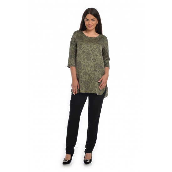 Tunica Dama, Verde, cu imprimeu paisley Tunica Dama, Verde, cu imprimeu paisley