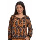 Bluza Dama Multicolora cu Imprimeu Combinat Bluza Dama Multicolora cu Imprimeu Combinat