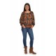 Bluza Dama Multicolora cu Imprimeu Combinat Bluza Dama Multicolora cu Imprimeu Combinat