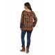 Bluza Dama Multicolora cu Imprimeu Combinat Bluza Dama Multicolora cu Imprimeu Combinat