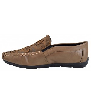 Mocasini Barbati, maro, model cu nervuri si fermoar - Corner