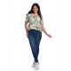 Bluza Dama, Model Floral Verde Bluza Dama, Model Floral Verde