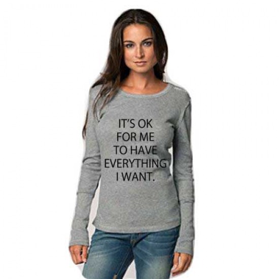 Bluza It's ok for me - Gri Bluza It's ok for me - Gri