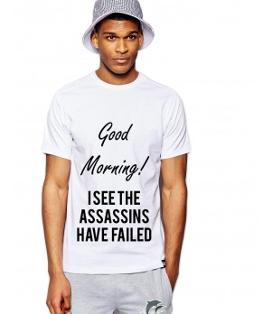 Tricou barbati alb - Assassins faild