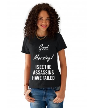 Tricou dama negru - Assassins faild