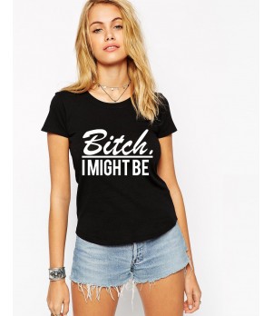Tricou dama negru - Bitch