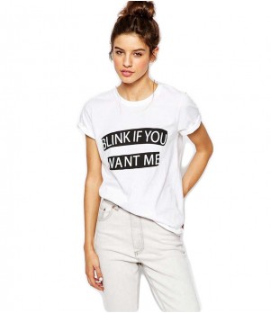 Tricou dama alb - Blink