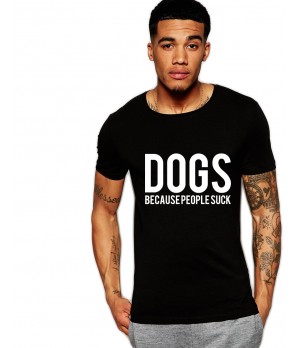 Tricou negru barbati - Dogs