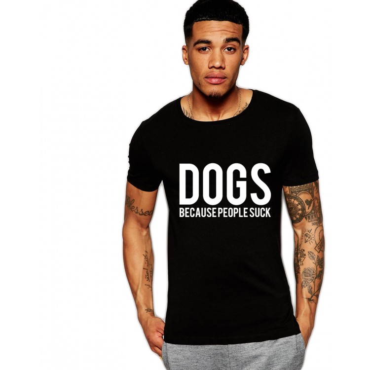 Tricou negru barbati - Dogs