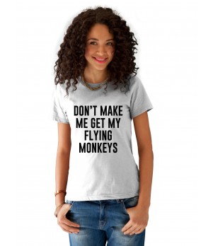 Tricou dama alb  - Flying Monkeys