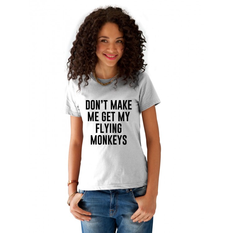 Tricou dama alb  - Flying Monkeys