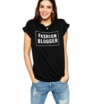 Tricou dama negru  - Fashion Blogger