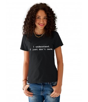 Tricou dama negru -  I understand