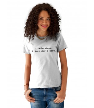 Tricou dama alb -  I understand
