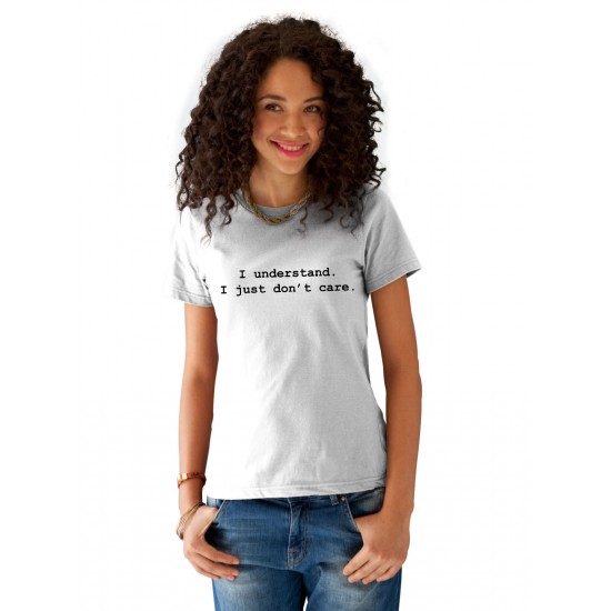 Tricou dama alb - I understand Tricou dama alb - I understand