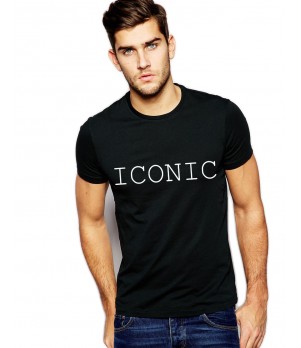 Tricou negru barbati - ICONIC