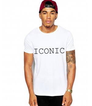 Tricou barbati alb - ICONIC