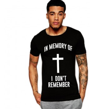 Tricou negru barbati - In memory 