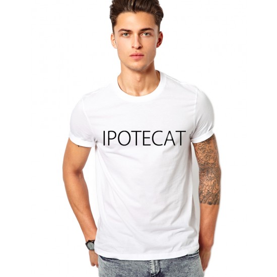 Tricou alb barbati - Ipotecat Tricou alb barbati - Ipotecat