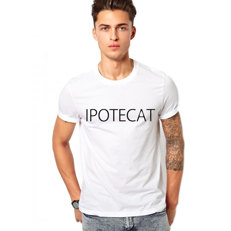 Tricou alb barbati - Ipotecat Tricou alb barbati - Ipotecat