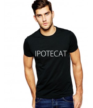 Tricou negru barbati - Ipotecat