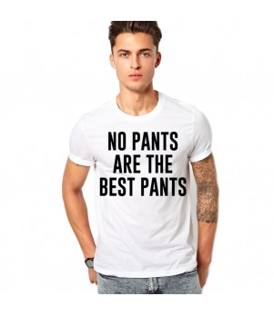 Tricou alb barbati - No pants
