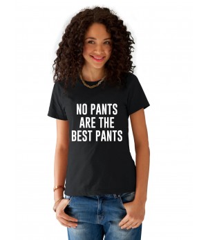 Tricou dama negru -  No PANTS