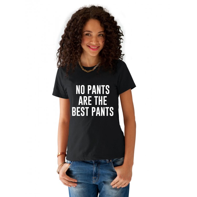 Tricou dama negru - No PANTS Tricou dama negru - No PANTS