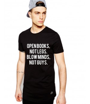 Tricou negru barbati  - Open Books