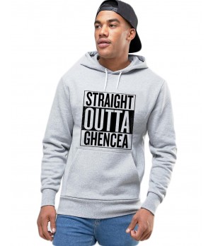 Hanorac Barbati Gri - Straight Outta Ghencea