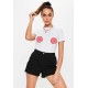 Tricou dama alb - Acadele Tricou dama alb - Acadele