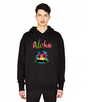 Hanorac Barbati Negru - Aloha Exotic