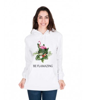 Hanorac dama alb - Be Flamazing