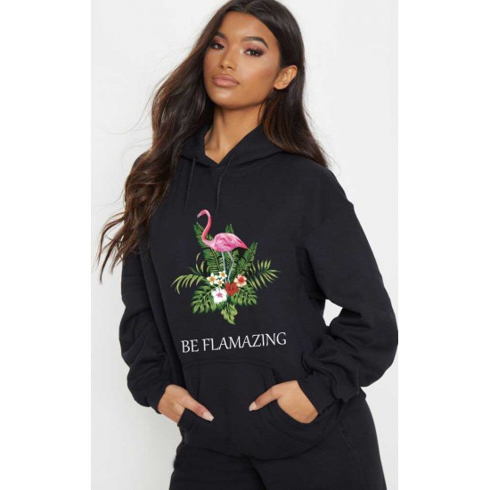 Hanorac dama negru - Be Flamazing Hanorac dama negru - Be Flamazing